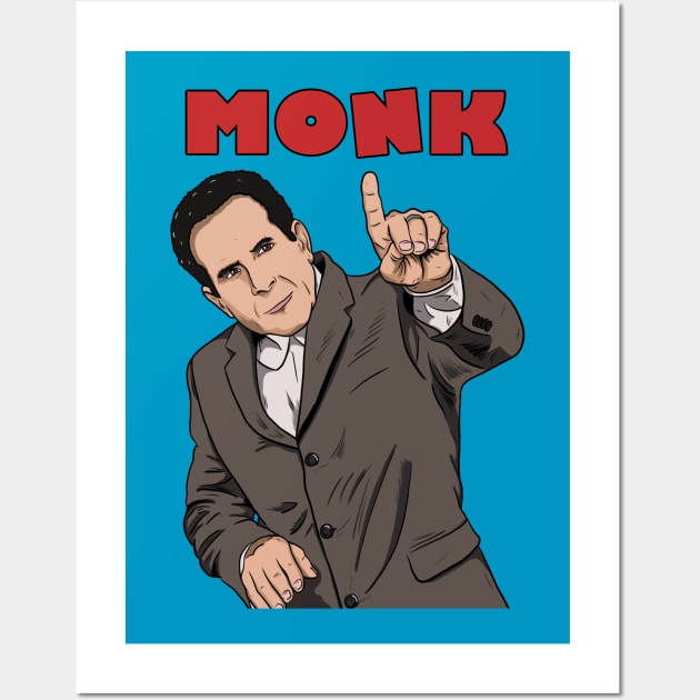 Adrian Monk Wall Art by Black Snow Comics